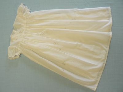 Gathered Christening Gown